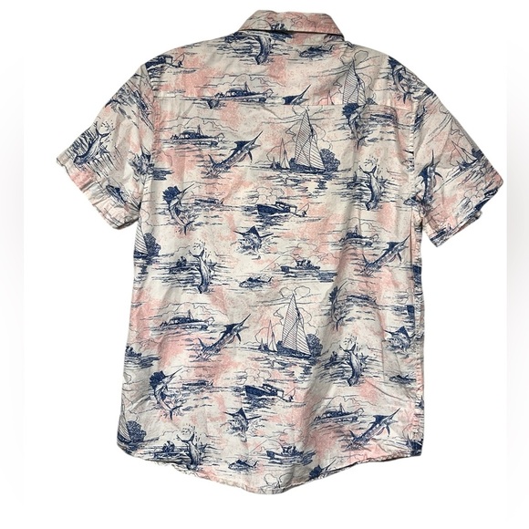 21 Men Swordfish Button Down Shirt | Size Medium | Summer Beach Vacation… - Picture 2 of 5